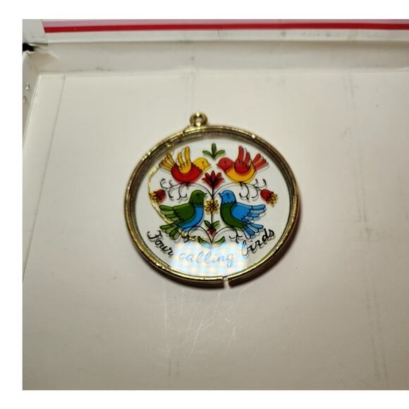 Vintage 12 Days of Christmas Ornaments Set in Box 1982 Trim a Tree NOS - Picture 4 of 4